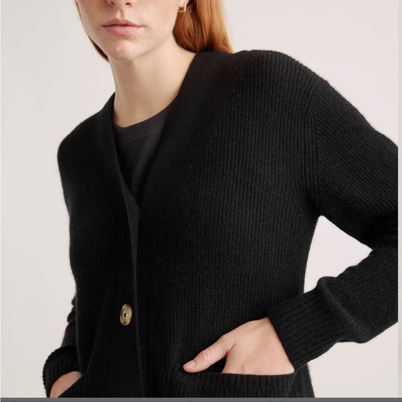 Quince Baby Alpaca-Wool Oversized Cardigan - Picture 3 of 12